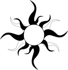 Tribal Sun Tattoo