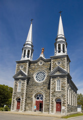 Outside view of an historic catholic church