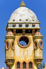 Fantastic miniature castle in an amusement park at Greece