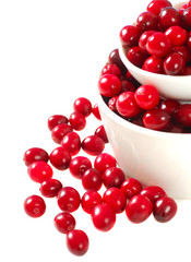 Bowls of cranberries