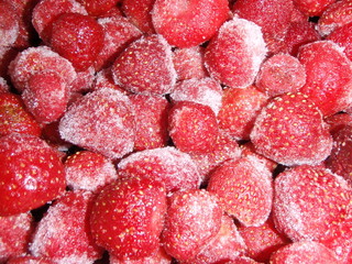 Erdbeeren gefroren