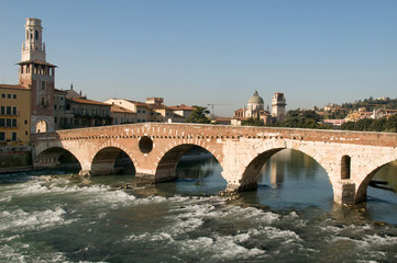 Obraz premium Ponte della Pietra - Verona