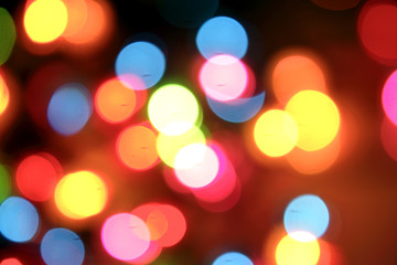 Abstract colorful Christmas lights background