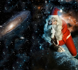 Santa in space