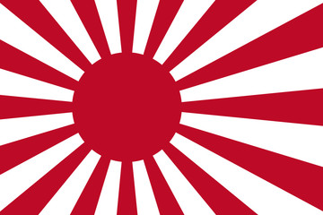 Drapeau de la marine impériale japonnaise - obrazy, fototapety, plakaty