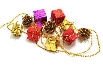 xmas toys on garland