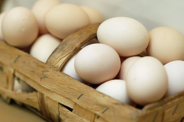 Eier im Korb