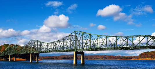 Metal bridge in the Fall