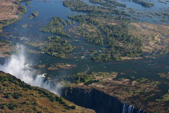 Chutes Victoria - Vue a&eacute;rienne