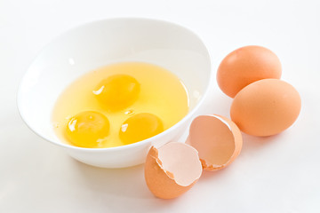 cracked eggs