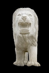 Greek classic era statue showing a lion