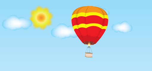 Obraz premium hot air balloon in sky
