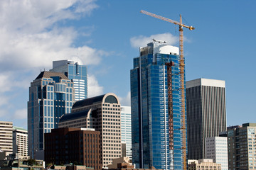 Fototapeta na wymiar New Buildings in Seattle