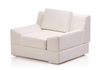 Image of a modern leather armchair