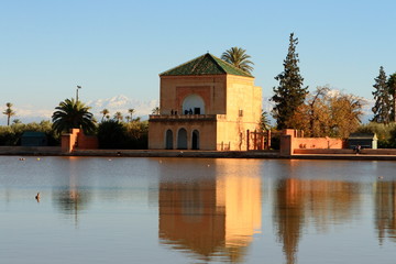 Fototapeta na wymiar Pavillon de la Menara, Marrakech