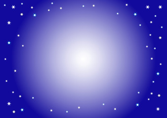 Obraz premium White radial gradient on star spangled blue
