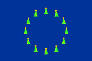 Christmas in the EU - without line border