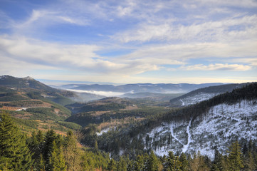 Fototapeta na wymiar Vosges w śniegu