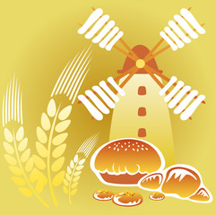 windmill and cakes