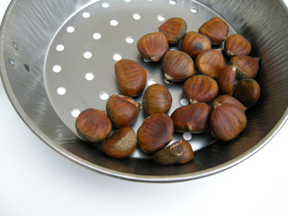 Maronen in der Pfanne