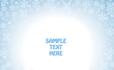 Winter holiday template