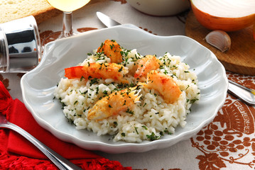 Risotto con gli scampi - Primi - Cucina della Slovenia