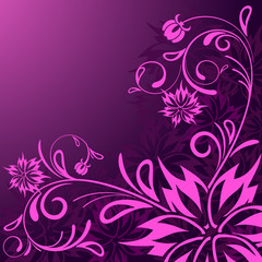 Obraz na płótnie Canvas vector beautiful abstract floral background