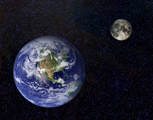 Erde und Mond © mirkomedia