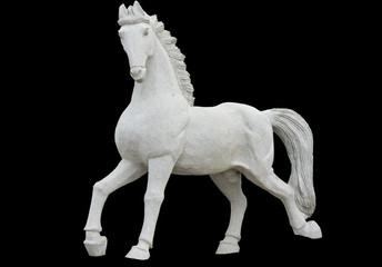 Fototapeta na wymiar Klasyczna ery grecki starożytny posąg replika konia