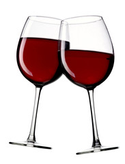 two glasses of wine