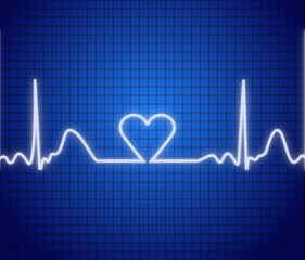 Naklejka premium Heart monitor