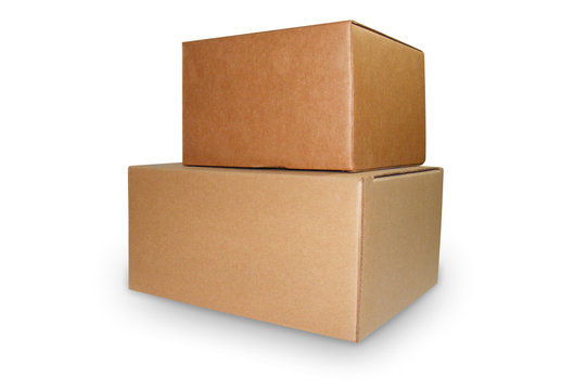 Two Brown Shipping Boxes