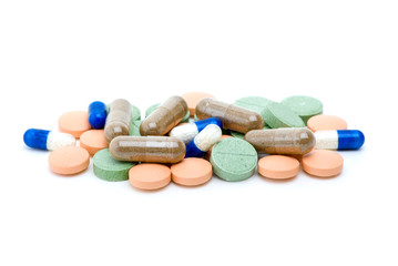 Pile of various pills and tablets