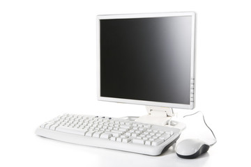 White computer