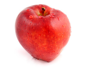 Red apple isolated on white