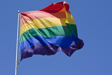 Rainbow flag.