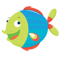 illustration of a fish - isolated on a white background