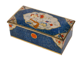 Tin box blue