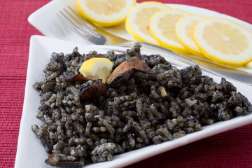 rice with squid