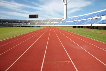 Tuinposter track and field stadium © GraphicsRF