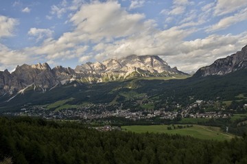 Fototapeta na wymiar Cortina d' Ampezzo