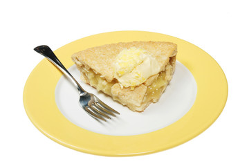 Apple pie and cream