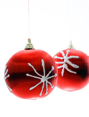red Christmas balls