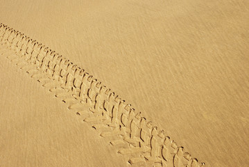 imprint on the sand