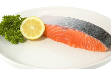 salmon on a plate