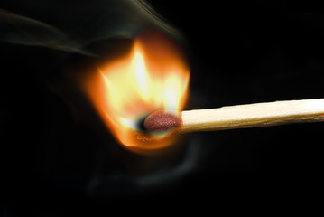 flaming matchstick - 10759265