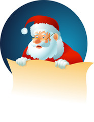 Santa Claus with Christmas list