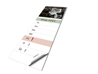 wochenkalender neujahr 2009