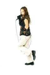 Obraz premium Singing preteen