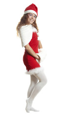 beautiful girl in Christmas